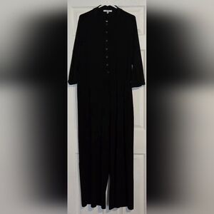 Sympli Classic Black Button-Up Top